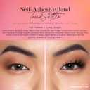 Lilly Lashes 3D Self Adhesive Eyelashes, No Lash Glue Needed, Body Heat Activated Press on Lashes, Reusable Self Adhesive Eyelashes Up to 5x, Easy to Apply & Remove (TrendSetter)