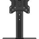 TVON Universal TV Stand Base, Swivel Table Top TV Stand for 20-43 inch TVs/Monitors with 4 Level Height Adjustment and Tempered Glass Base, Holds up to 88 Lbs, VESA 200x200mm