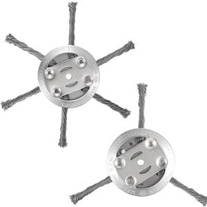 6 Inches Metal Weed Eater Blades Head Weed Wacker Grass Trimmer Blade Fit for sakerplus Weed Trimmer Brush Cutters Electric Battery Powered Cordless String Trimmer (3+6 Blade)