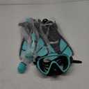 Snorkeling Gear for Adults Men Women,4 in 1 Snorkel Set with Panoramic View Diving Mask Anti-Fog Anti-Leak,Dry Top Snorkel,Fins and Travel Bag for Swimming,Snorkeling and Travel Diving, Size  S/M 4.5-8.5