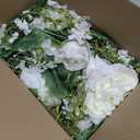 DearHouse 2Pack Artificial Peony Flower Garland - Silk Peony Garland with White Flowers for Wedding Party Table Decoration,6ft/Strand