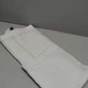 Self Adhesive Curtains Portable Blackout Curtain Simple and Easy to Install Bedroom Window Thermal Lnsulated Kitchen Room Darkening Black Small Drapes, 35" W X 59" L, White, 1 Panel