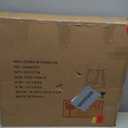 OIOG Round Side Table for Living Room, Gold End Table with Marbling Natural Stone, Nightstand for Bedroom