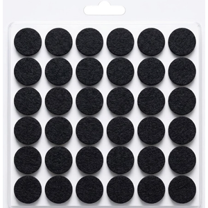 Ansible 60 PCS Felt Furniture Pads 1" for Hardwood Floors Felt Pads for Chair Leg Floor Protectors,Self-Adhesive Felt Pads Reduce Noise and Anti-Scratches,Black,Round