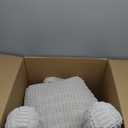 Blissful Diary Reading Pillow, Backrest Pillow with Shredded Memory Foam for Adult & Children, Designed for Bed and Couch Sitting Up, Includes Arms, Pockets and Washable Cover, Light Gray