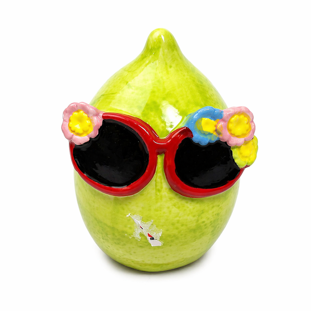 EDL 6.3IN CERAMIC TBL DECOR LIME