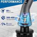 Electric Spin Scrubber -[Upgraded Version] [IPX7 Waterproof] Bathroom Scrubber Electric with 7 Brush Heads, 2 Speed, 400 RPM Power Scrubber with Detachable Long Handle for Bathroom, Home