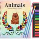 3 x Watercolor Workbook, Large 10.3x8.3” Beginner Friendly Watercolor Painting Kit with Thick Paper & 3 Brushes Included, Bird, Animal, Ocean & Flower Themes