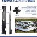 3 Pack 532180054 Mower Blades for Husqvarna 48 inch Mower Blades