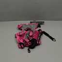 Escape Proof Dog Harness for Large Medium Sized Dogs Six Point Adjustable, Service Dog Vest Harness and Leash Set, No Pull Dogs Harnesses with Handle, Medium Dog Harnesses for Walking (Pink, Medium)