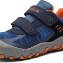 Mishansha Kids Hiking Shoes Girls Boys Toddler Outdoor Sneakers Anti-Collision Trail Running Shoe for Trekking Walking Climbing Steel Blue Size 12 Little Kid