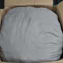 Big Joe Fuf 5Ft Oversized Foam Bean Bag Chair for Kids, Teens, Adults, Fog Lenox, Durable Woven Polyester, 5 foot Large Reading and Gaming Seat