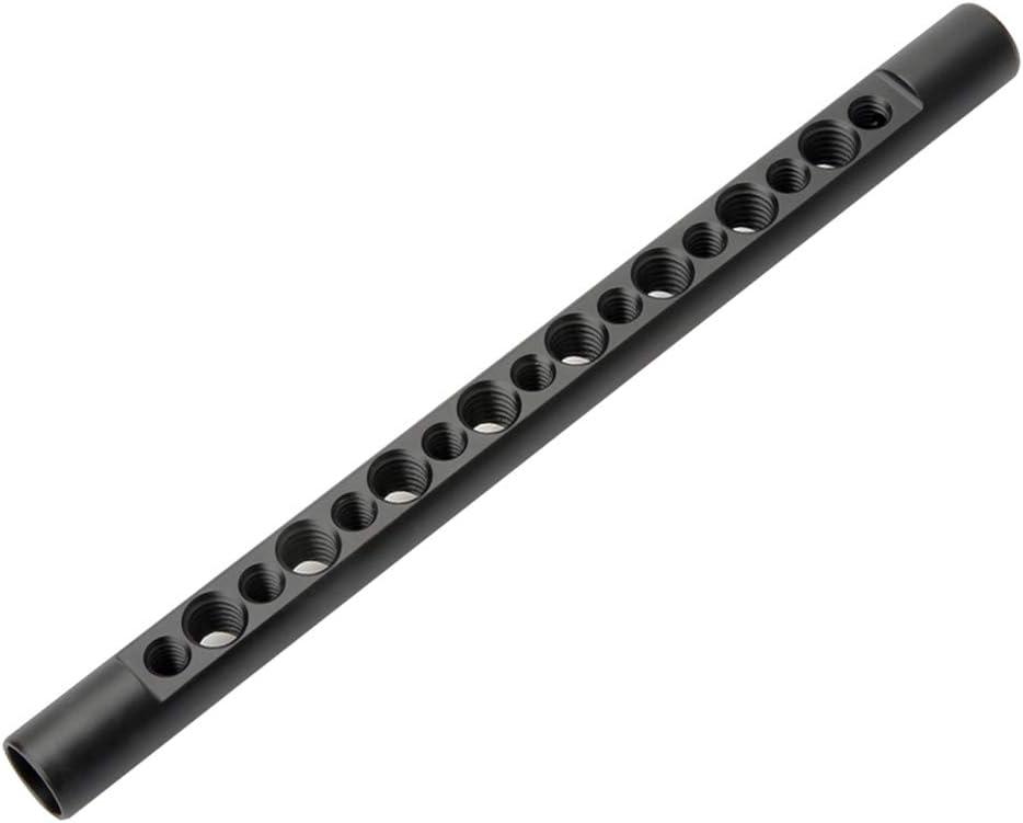 NICEYRIG 7.7 Inch 15mm Cheese Rod with 1/4 3/8 Locating Holes for DSLR Camera Cage Rig System - 074 (7.7'' 15mm Cheese Rod)