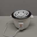 Elite Gourmet ERC-006NST Maxi-Matic Electric Rice Cooker with Non-Stick Inner Pot Makes Soups, Stews, Grains, Cereals, Keep Warm Feature, 6 Cups Cooked (3 Cups Uncooked), White