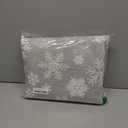 GarveeHome Christmas Rug 3x5 Machine Washable Area Rug Xmas Snowflake Decor Entryway Rugs Non Slip Low Pile Soft Rugs for Dining Room Living Room, Grey