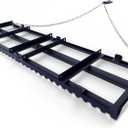 6FT Drag Harrow Driveway Grader, Heavy Duty Tow Behind Landscape Rake for for ATV, UTV, Tractor, Specially Designed for Smooth and Even Leveling, Lawn Leveling Rake, Land Leveling