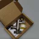 All Metal Shower Angle Adapter, Adjustable Shower Head Extension Adapter, Solid Brass Shower Head Elbow,Adjust Angle to Upgrade Shower Experience,Universal Connection (Brushed nickel)