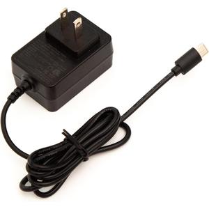 Motorized Zebra Blinds Power Adapter, Remote Control Compatible, AC Wall Charger with Micro USB Cable, Black