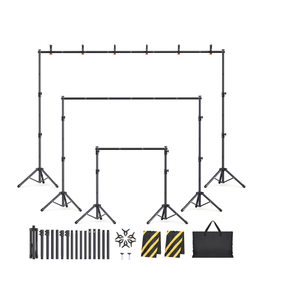 Eocnrhe Backdrop Stand Kit  6 Widths, 10x7.5ft Adjustable Background Stand for Parties & Studio Photography