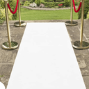 White Floral Lace Aisle Runner 100ft