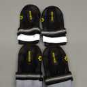 QUMY Dog Shoes for Large Dogs, Medium Dog Boots & Paw Protectors for Winter Snowy Day, Summer Hot Pavement, Water-Resistant in Rainy Weather, Outdoor Walking, Indoor Hardfloors Skid-Resistant Sole (Size 6: 2.6''x3.0''(W*L) (Pack of 4))