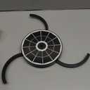 AISITIN 3.7W Solar Bird Bath Fountain Upgraded 6.3" Solar Glass Panel, Solar Powered Fountain Pump with Integrated Bracket & Storage for Bird Bath, Pond, Garden, Aquarium and Outdoor (Black)