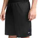 Champion Men's Shorts, Men's Mesh Gym Shorts, Lightweight Athletic Shorts (Reg. Or Big & Tall) (Black, L)
