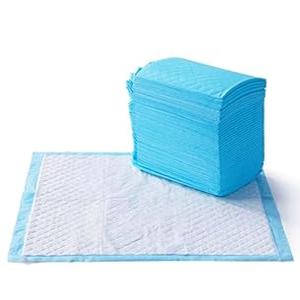 Basics Heavy Duty Dog and Puppy Pee Pads, LeakProof 5Layer Super Absorbent, QuickDry Surface for Potty Training, Regular Size, 24x23", Blue & White, 50 Count