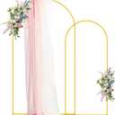 Asee'm Metal Arch Backdrop Stand Set of 2 (7.2FT,6FT) Gold Arched Frame for Wedding Ceremony Parties Birthday Baby Shower Garden Decoration