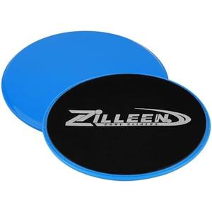 ZILLEEN Exercise Sliders for Working Out Fitness Discs for Pilates Women Men, 2 Pack