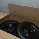 4.80/4.00-8 Flat Free Tire and Wheel, 16" Solid Wheelbarrow Tires 4.80/4.00-8 for Wheelbarrows and Garden Trailer, 5/8" and 3/4" Bearings, 14" - 16" Universal Wheelbarrow Wheel, 2Pack Black, 400Lbs