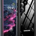 for Samsung Galaxy S25 Case, IP68 Waterproof with Built-in Screen&Lens Protector [14FT Military Shockproof] Full Body Heavy Duty Protective Phone Case for S25 5G, Pink