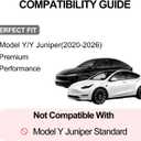 Rear Center Console Trash Can for Tesla Model Y Juniper 2025 2026 Back Seat Rear Center Console Organizer Storage Box with ABS Lid Car Interior Accessories