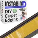 Instabind Carpet Binding - Regular Style & Rug Edge Binding, Ideal for Area Rugs, Durable Hold, DIY Carpet Finishing Edge - Graphite, 54 ft Rolls