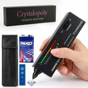 Diamond Tester 2 Kit  High Precision Jewelry Testing Device with Moissanite Sample, Portable Diamond Selector Tool for Jewelers, Collectors, Pawn Shops & Gemstone Verification