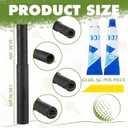 12 Pcs Golf Club Extensions Carbon Fiber Golf Shaft Extension Rod 2 Pcs 02ab Adhesive Shaft Extender Spiral Design for Industrial Equipment Home Repair,0.49 0.52 0.55 0.58 Inch