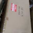 Gray Vanity Sink Top, 48 Inch Engineered Stone Vanity Top with Double Sinks, 8 Inch Widespread Faucet Holes with Center Sink Countertop, Modern Vanity Top with 4 Height Backsplash