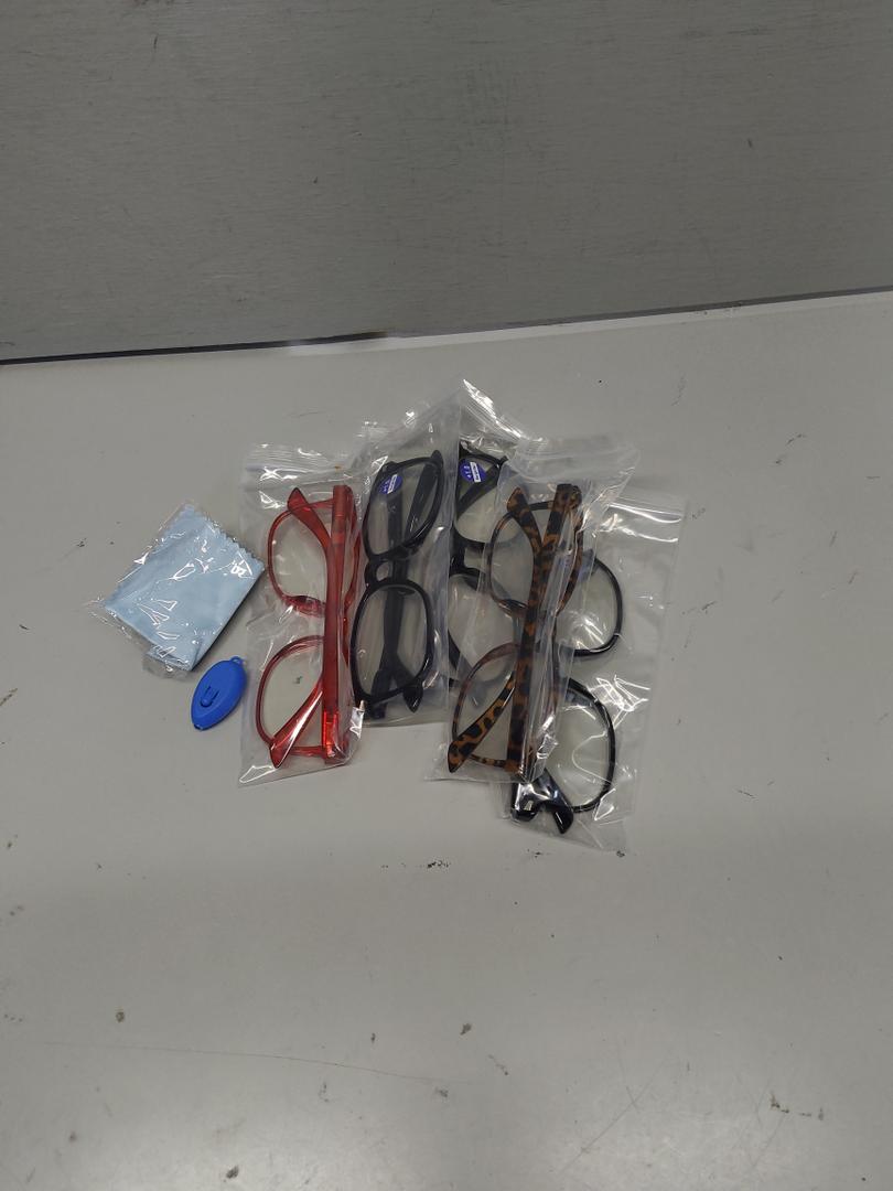 Kerecsen 5 Pack Reading Glasses Blue Light Blocking,Spring Hinge Readers for Men Women, Prescription glasses