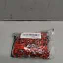 Handmade Rhinestones lace Applique handsewing Beads Trim Patches for Dress Clothing Accessories 35X12cm 1Pair/Bag (Red)