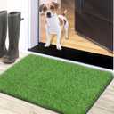 Artificial Grass Door Mat, Thick Turf Grass Indoor/Outdoor Rug, Perfect for Entryway, Patio Lawn Synthetic Doormat, Dog Realistic Grass Mats, 20x30 Inches (1'8" x 2'6" (Rectangular))