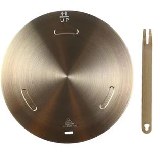 Heat Diffuser Plate for Gas Stove, Beswarmy Induction Cooktop Adapter Plate with Removable Handle, Heat Conduction Induction Plate Adapter 7.9inch (Rose Gold)