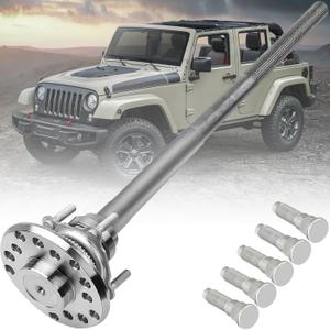 Rear Axle Shaft Assembly with Axle Bearing and Seal Fit for Jeep Wrangler 2007-2018 Wrangler JK 2018, Rear Left or Right, OE# 630-338, 630338, 68003272AA, YAWD4421830