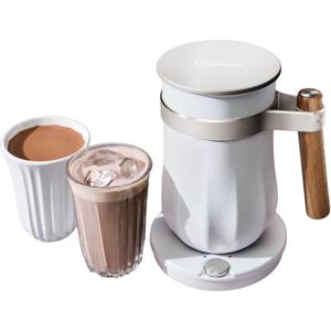 Hot & Cold Drinking Chocolate System - The ALL-NEW Velvetiser - Hotel Chocolat - 1 mug and 1 glass - European Style Drinking Chocolate - Chalk Edition