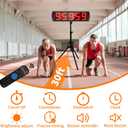 Race Clock with Tripod for Running Events, Large LED Stopwatch with Remote,Countdown/Count up Gym Timer for Home,Wall Digital Time Clocks