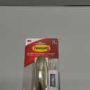 Command Large Designer Hook, Holds up to 5 lb, 1 Wall Hook with 2 Command Strips, Brushed Nickel Color, Damage Free Hanging Hooks for Hanging Decorations in Living Spaces
