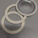 Bialetti Spare Parts, Includes 3 Gaskets and 1 Plate, Compatible with Moka Express, Fiammetta, Break, Happy, Dama, Moka Melody, Alpina, Moka Timer and Rainbow (3/4 Cups)