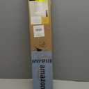 No Drill Blinds for Windows 1" Vinyl L-Shaped Slats Cordless Mini Blinds for Home, 26.5" W  48" H Black