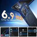 Magnetic 3 in 1 for iPhone 17 Pro Max Case, [Omni-Directional Protection] with 1x Screen Protector + 1x Camera Cover, [Seamless Work with Magsafe] Protective Silm Case for iPhone 17 Pro Max Deep Blue