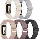 Maledan Elastic Bands Compatible with Fitbit Charge 6/Charge 5 Band Women Men, Waterproof Stretchy Nylon Bracelet Loops Strap Replacement Bands for Fitbit Charge 5/Charge 6 Fitness Tracker Accessories