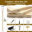 2 Set 24x24 in Canvas Stretcher Bars for Painting Embroidery Needlepoint, 2Pack 24x24In